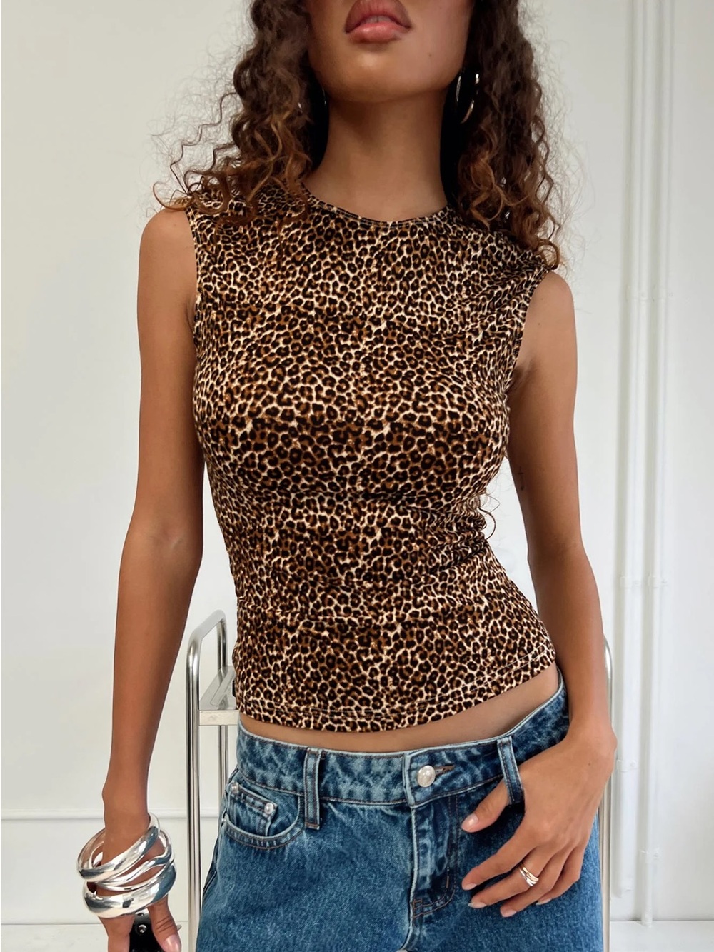 Princess Polly Lure Top Leopard Print
